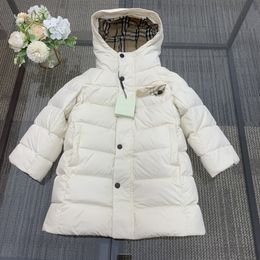 Abrigos de plumón para niños Chaqueta para bebés Ropa a cuadros Diseñador de marca de lujo Ropa de abrigo con capucha cálida Chaleco para niños pequeños Chaleco para niños jóvenes Ropa para niñas Parkas clásicas