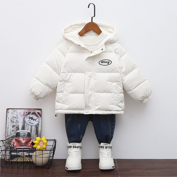 Veste en duvet de coton pour enfants, veste d'hiver pour garçons et filles, veste en peluche et en coton épais pour enfants de petite et moyenne taille