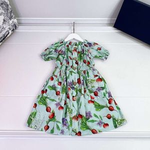 Kinderjurk lente/zomer bubbel mouw prinses jurk linnen materiaal binnenvoering puur katoenen bovenlichaam comfortabel ademend