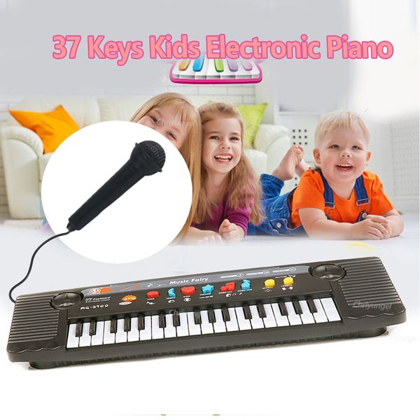 Kids Electronic Organy Digital Piano Keyboard con micrófono Musical Musical Instrument Toys for Grils Boys