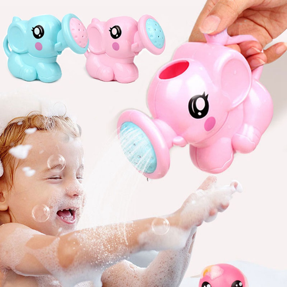 Barn elefantvattenpotten bad leksaker barn s￶t baby tecknad plast bad duschverktyg vatten leksak f￶r barn 1282