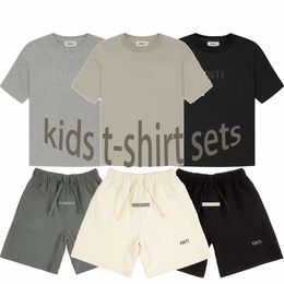 Kinderen ESS Babykleding Sets Kinderen Designer Jeugdjongen Girls Kleding Zomer Sport T-shirt Babypakken Maat 110-16 S8HD#