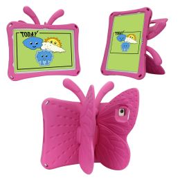 Caso de mariposa de dibujos animados para niños Eva para para iPad Air Air2 Pro 11 Mini 2 3 4 5 Samsung Tab 3 HD8 Cubierta protectora a prueba de choques soporte de mariposa