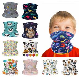 Enfants pour enfants masque sans couture cartoon à poussière Gaiter Scarpe Sunsn Windproof Sunsn Bandana respirant pour le cyclisme extérieur FFA43759557433