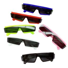 Gafas de sol de moda para niños de una pieza marco irregular de lentes solas niñas para niños