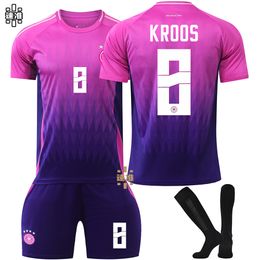 Kits de fútbol para niños 2024 Alemania Local Visitante No. 13 Muller Euro Cup camiseta de fútbol 7 Haverz 8 Kroos traje de fútbol traje para niños