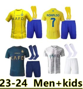 Kindervoetbalpakketten Al Nassr FC voetbalshirts Ronaldo 2023 2024 CR7 Gonzalo Martinez Talisca Ghislain Konan Vincent Aboubakar Men voetbalhirt Al-Nassr FC 888888