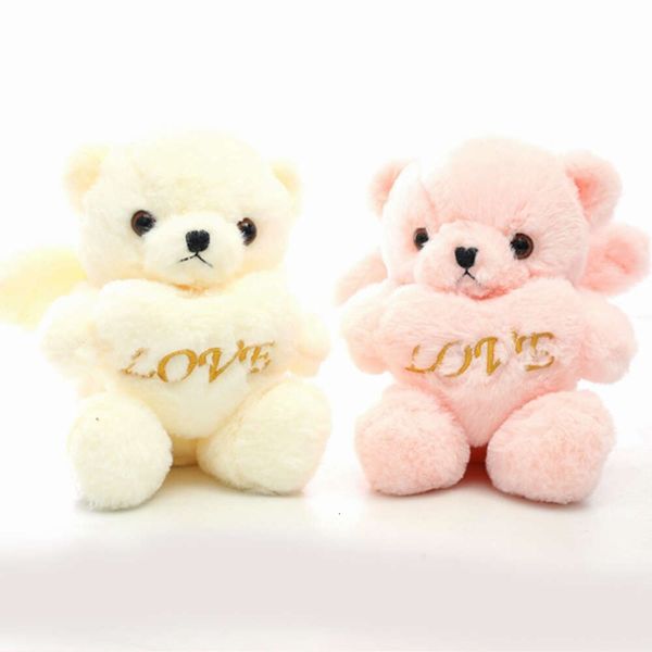 Girls pour enfants cadeaux en gros amour Valentin Gift Toy Soft Farged en peluche en peluche avec coeur