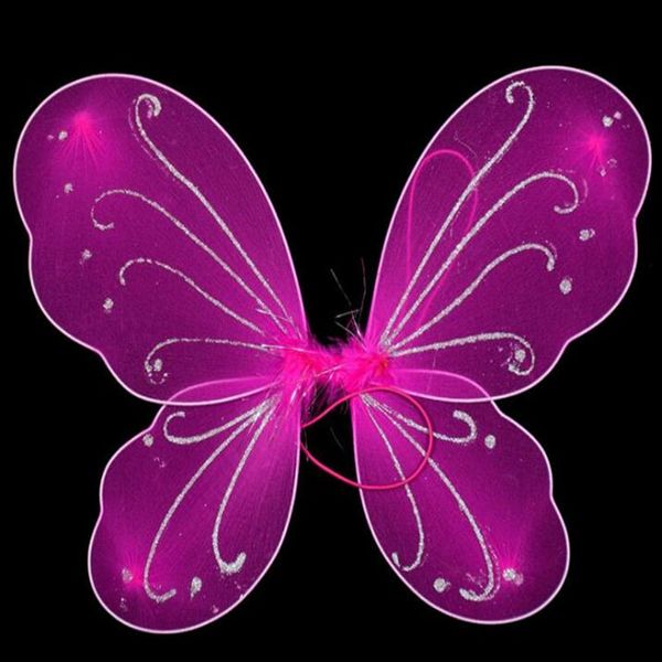 Enfants Fille Princesse Fée Papillon Ailes Halloween Déguisement GB450296m