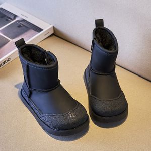 kindermeisjeslaarzen Peuter Babyslofjes ontwerper Boot warme schoenen meisjesschoen Kinderen zwart wit kind jeugd zuigelingen schoen