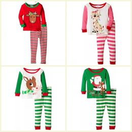 Conjunto de pijamas de Navidad para niñas y niños, conjunto de ropa para bebés y niñas, ropa de dormir para niños, traje de pijama para bebés