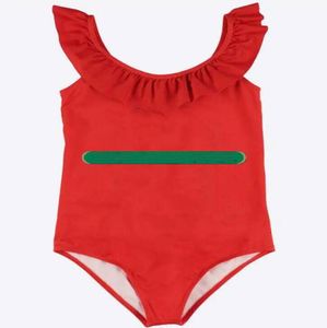 Kids Girls Designer Swimwear onepieces mignon Kid Imprimé Bathing Fissure Baby Children Clothes Bikinis Swimming9887095