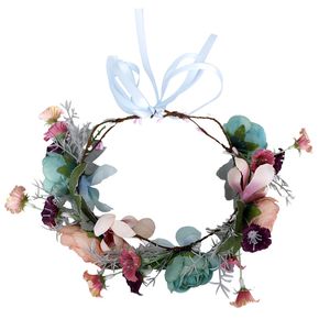 Kids Meisjes Bloem Krans Bruid Bruiloft Garlands Zoete Bloemen Vrouw Bruidsmeisje Haaraccessoires Toerisme Vakantie Princess Hairbands S239