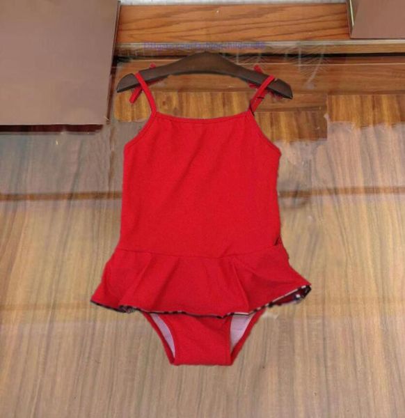 Niños Niñas Traje de baño de una pieza Diseñador Verano Bebé Niña Playa Bikini Natación Niños Impresión Sin mangas Traje de baño Boutique Ropa