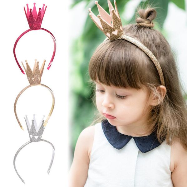 Enfants filles fête cheveux cerceau brillant diadème couronne cheveux cerceau anniversaire chapeaux bandeau pour nouvel an fée fête noël Costumes