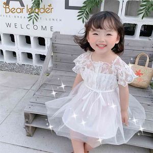 Kids Meisjes Prinses Jurken Zomer Peuter Baby Kant Floral Party Kostuums Kinderen Sweet Koreaanse bruiloft vestidos 210429