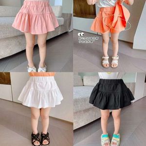 Kids Girls School Bottoming Princess geplooide rokken Casual Solid Tutu Mini Korte rok Zomer Kindkleding 1-13y L2405
