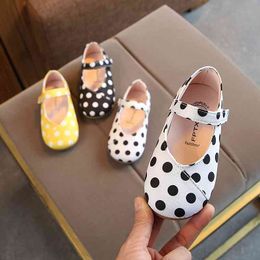 Kids meisjes schoenen lente zomer schattige prinses polka dots schoenen zachte zool kinderen baby meisje schoenen voor meisjes zapatos 210713