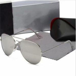 Kinderglazen zonnebrillen tieners buiten luxe merkontwerper zonnebril voor metalen frame gehard glazen lens gepolariseerde bril UV400 met doos