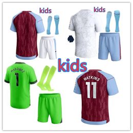 Portero para niños 1# Camisetas de fútbol Damian Martinez 23 24 ASTON KAMARA WATKINS BUENDIA McGINN EL GHAZI DOUGLAS LUIZ MINGS KONSA CASH Villas Kits de fútbol