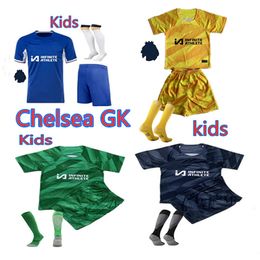 Niños portero 1# Sanchez camisetas de fútbol 23 24 CFC CAICEDO Nkunku Jackson Enzo Mudryk JAMES STERLING Cucurella Chukwuemeka 2024 Ugochukwu Kits de fútbol