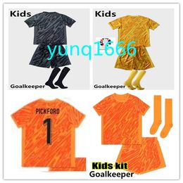 Kit de portero para niños 1# Jerseys de fútbol de Pickford 2024 Ramsdale Pope Football Shirt