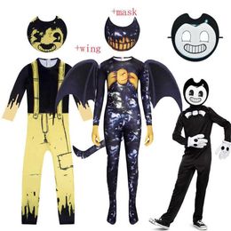 Enfants Halloween Costumes Anime Bendy les machines à encre Cosplay Garçons Filles Body aile Dessin Animé Disfraces Carnaval Fête Vêtements G02693