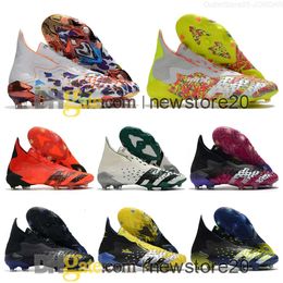 Voetbalschoenen met hoge enkel voor kinderen Veterloos Predator Freak FG Firm Ground Cleats X Pogba Voetbalschoenen Tops Outdoor Trainers Botas De Futbol T3TK