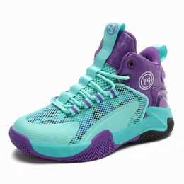 Kids High Top Basketball Shoes Comfortabele sneakers Jeugdmeisjes Jongens Casual sporttrainers voor kinderen