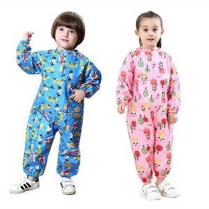 Kinderjas regenjas kinderen buiten regen jumpsuit ondoordringbare roze regenjas cover baby boy girl schattig poncho blauw regenjas 201015