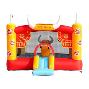 Niños Interior Playwalk Moonwalk Inflable Bouncer Jumper Jumping Castle Bounce House With Slide Trampoline The Playhouse Bull Riding Design Toys Fun Toys Gifs