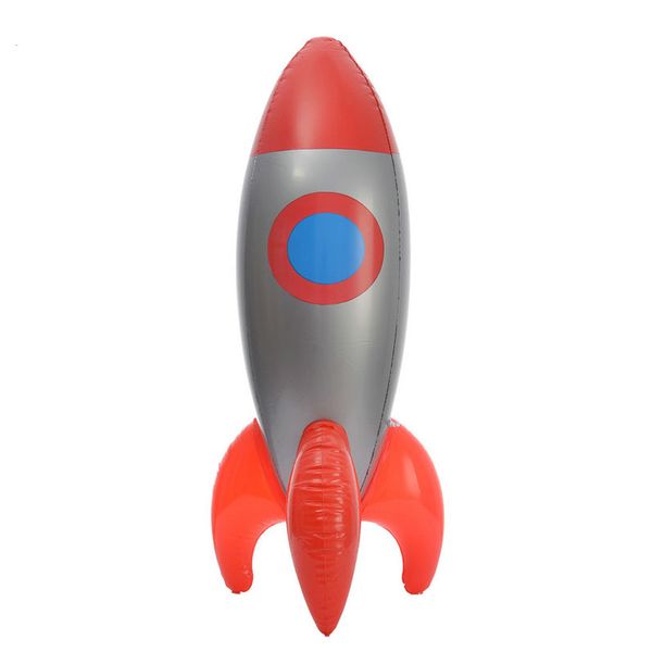 Juguete inflable para niños, cohete rojo, misil, escenario, fiesta de cumpleaños, decoración al aire libre, accesorios para niños, niñas, niños, regalos
