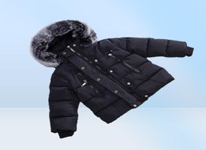 Veste d'hiver pour enfants, manteaux chauds, épais, col en fourrure naturelle, vêtements d'extérieur à capuche, vêtements pour bébés garçons et filles, 9824532