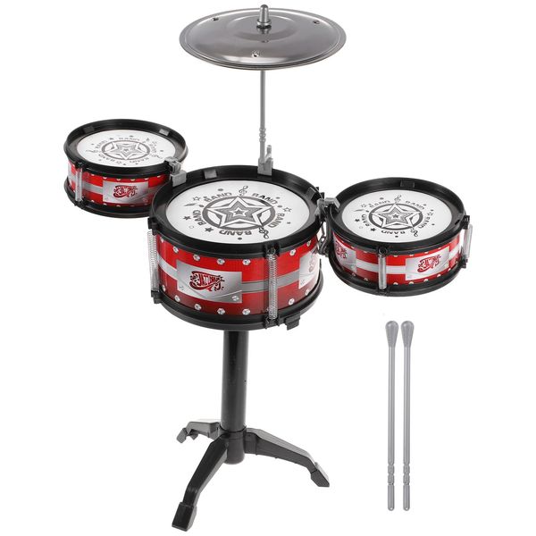 Enfants Jazz Drum Set Percussion Jouets Playsets Instrument de musique éducatif Cadeaux d'anniversaire pour enfants pour garçons et 240124