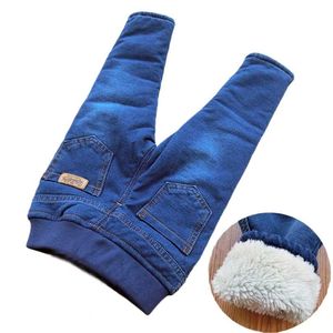 Kids Jeans Time-Limited Baby Jongens Kleding Thicken Winter Warm Kasjmier Kinderen Broek Wilde kleine voeten 1-6Y 2111102