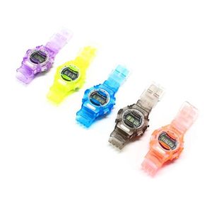 Kids Jelly Cartoon Electronic Watch Multicolor Gift Pols Watch Fashion Trendy Students Watches