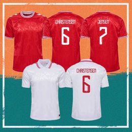 2024 Danemark Euro Cup Soccer Jerseys 24/25 KJAER MAEHLE CHRISTENSEN JENSEN Chemise de l'équipe nationale BRAITHWAITE ERIKSEN DOLBERG YURARY HOJBJERG Uniforme de football