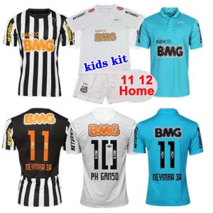 Kindertenue 1912 2011 2012 2013 Santos Retro voetbalshirt 11 12 13 NEYMAR JR Ganso Elano Borges Felipe Anderson Vintage klassiek voetbal