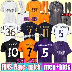 3xl 4xl Benzema Soccer Jerseys 2023 2024 2025 Football Shirt Mbappe Vini Jr Camavinga Alaba Hazard asensio Modric Marcelo Real Madrids Football Jerseys Men Kids