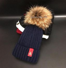 Kinderen Gebreide Hoed Bee Herfst Winter Baby Meisjes Warmer Beanie Caps Zuigeling Jongens Breien Streep Kinderen