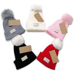 Chapéus de tricô para crianças Austrália Designer Pompon gorros meninos meninas pompons bonés de caveira gorro infantil inverno quente tricô gorro ao ar livre protetor de orelha presente