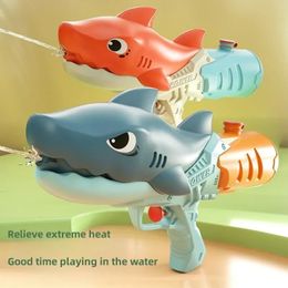 Enfants grand canard dinosaure requin portable d'été absorbant à haute pression le pistolet à eau de pistolet extérieur fusil d'eau combattre les jouets adultes 240422