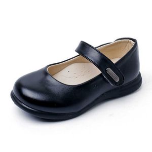 Zapatos de cuero para niños, zapatos planos para niñas pequeñas, zapatos de princesa Mary Jane, zapatos suaves para fiestas, bodas, escuela Formal para niñas, bebés X0703