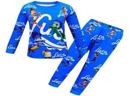 Conjunto de pijamas para niños de manga larga para niños YouTobe Juego de verano Festival de moda Camisón amigos Día soleado Luca de dos piezas home1898256