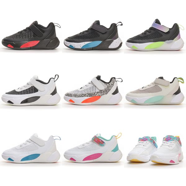 2024 Chaussures de basket-ball pour enfants Jumpmen Luka 1 Bred Long Range BABY Haute qualité Imaginarium Safari Garçons et filles Taille de chaussure de sport eur 24-39