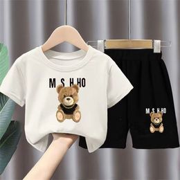 Kids Luxury T-shirts Baby Clothing Sets Childrens Clournaux Suit d'été Kid Fashion Casual Shirts Babies Tees Boy Girls TrackSuit Set CXD240495-6
