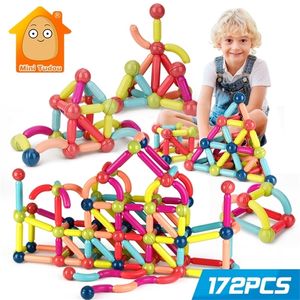 Kinderen Magnetische Constructor Blok Designer Set Magneet Stick Rod Bouwstenen Montessori EONAL speelgoed voor kinderen Jongen Meisje 220414