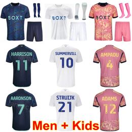 Enfants Mans Soccer 10 Crysencio Summerville Jersey Club 24 Georginio Rutter 7 Joel Piroe 1 Illan Meslier 2 Luke Ayling 25 Kits de maillots de football Sam Byram 2023 24 LiCiLian