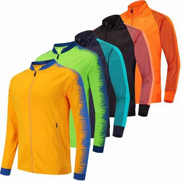 Enfants Hommes Maillot De Football Manteau Respirant Sports De Plein Air Randonnée Tennis Football Jogging Cyclisme Zipper Jersey Veste De Course 240325