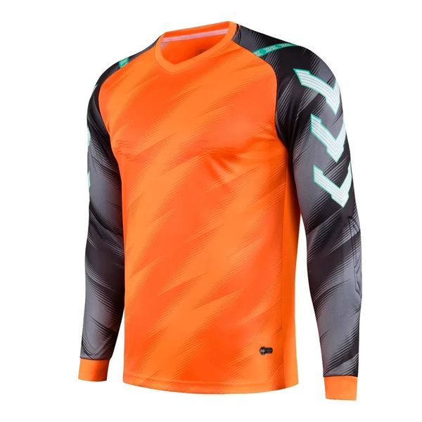 Niños Hombres Mujeres Fútbol Portero Jerseys Uniformes Protector de codo Fútbol Portero Keeper Jersey Rugby Camisas Deporte Kit personalizado 240325